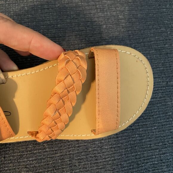 Monkey Feet Leather Sandals Toddler Size 2/3 Peachy Pink Gorgeous Condition - Picture 10 of 13